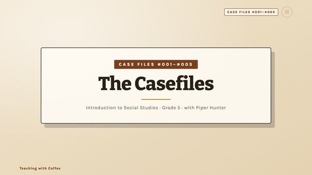 The Casefiles: Intro to Social Studies Bundle cover
