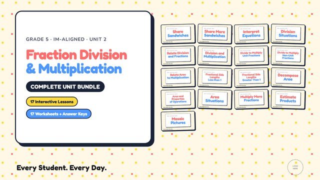Fraction Division & Multiplication Bundle cover