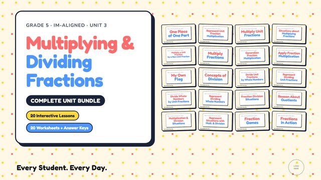 Multiplying & Dividing Fractions Bundle cover